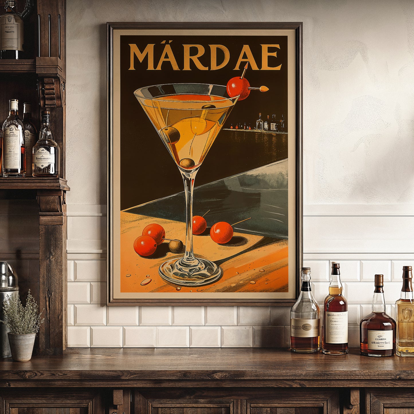 Martini Cocktail Poster