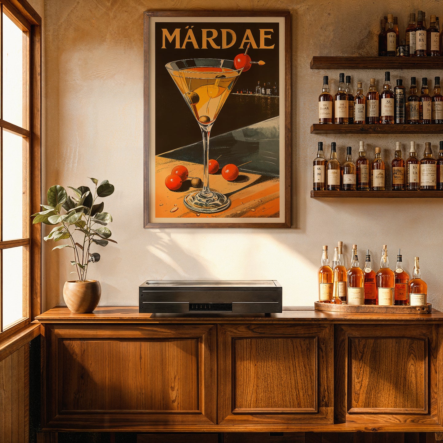 Martini Cocktail Poster