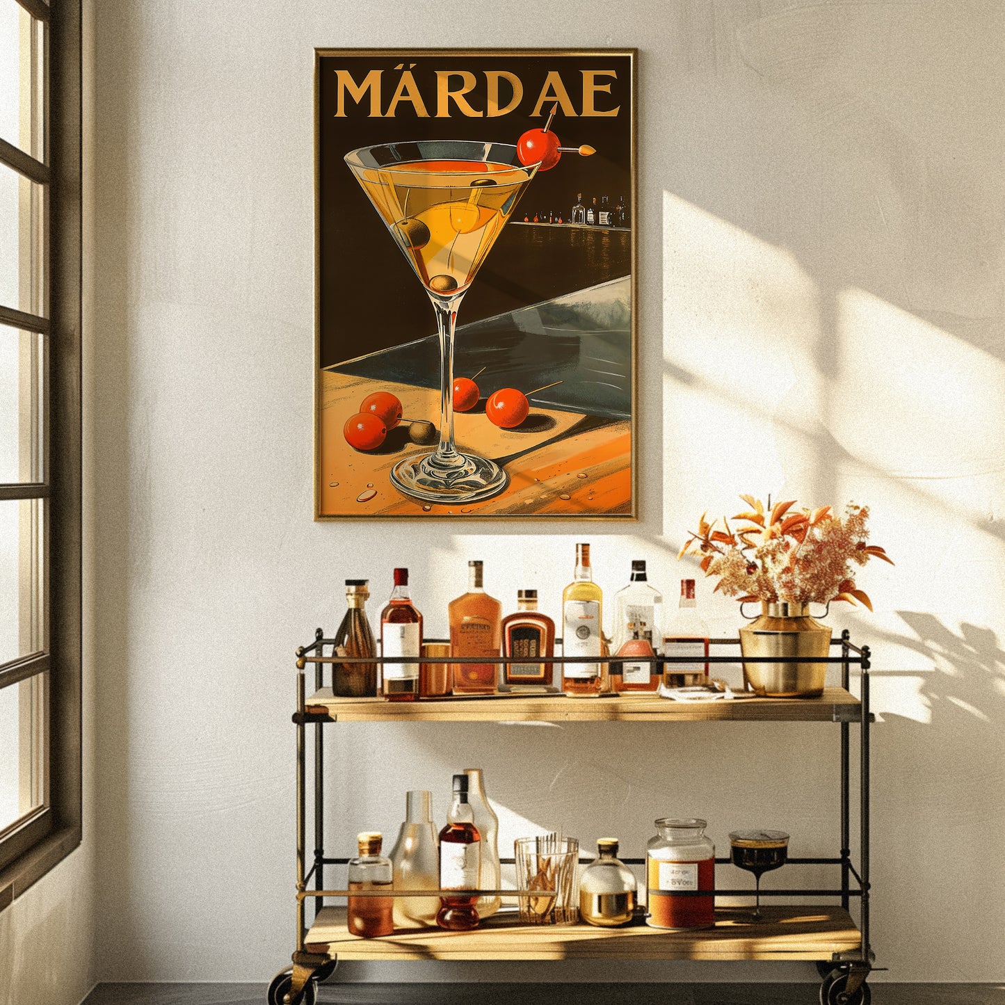 Martini Cocktail Poster