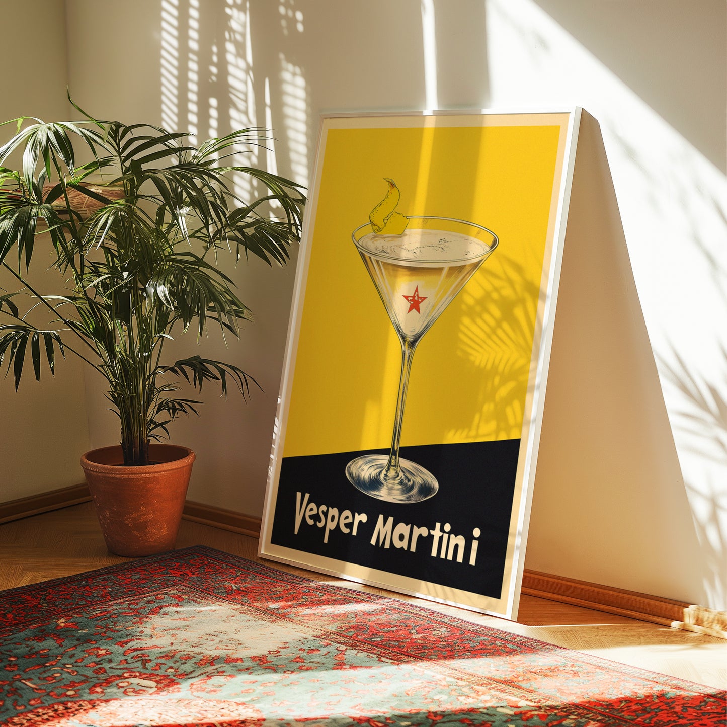 Vesper Martini Cocktail Poster
