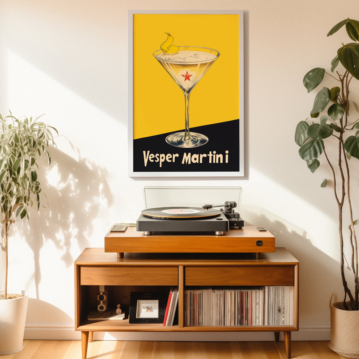 Vesper Martini Cocktail Poster