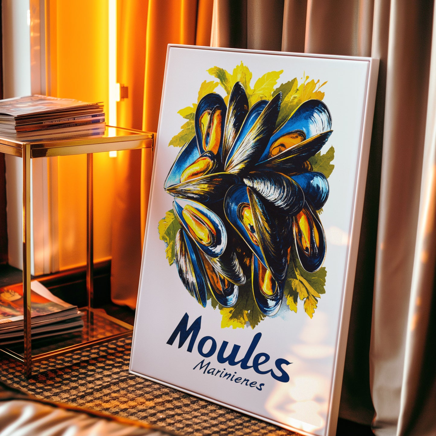 Moules Marinieres - Mussels Poster