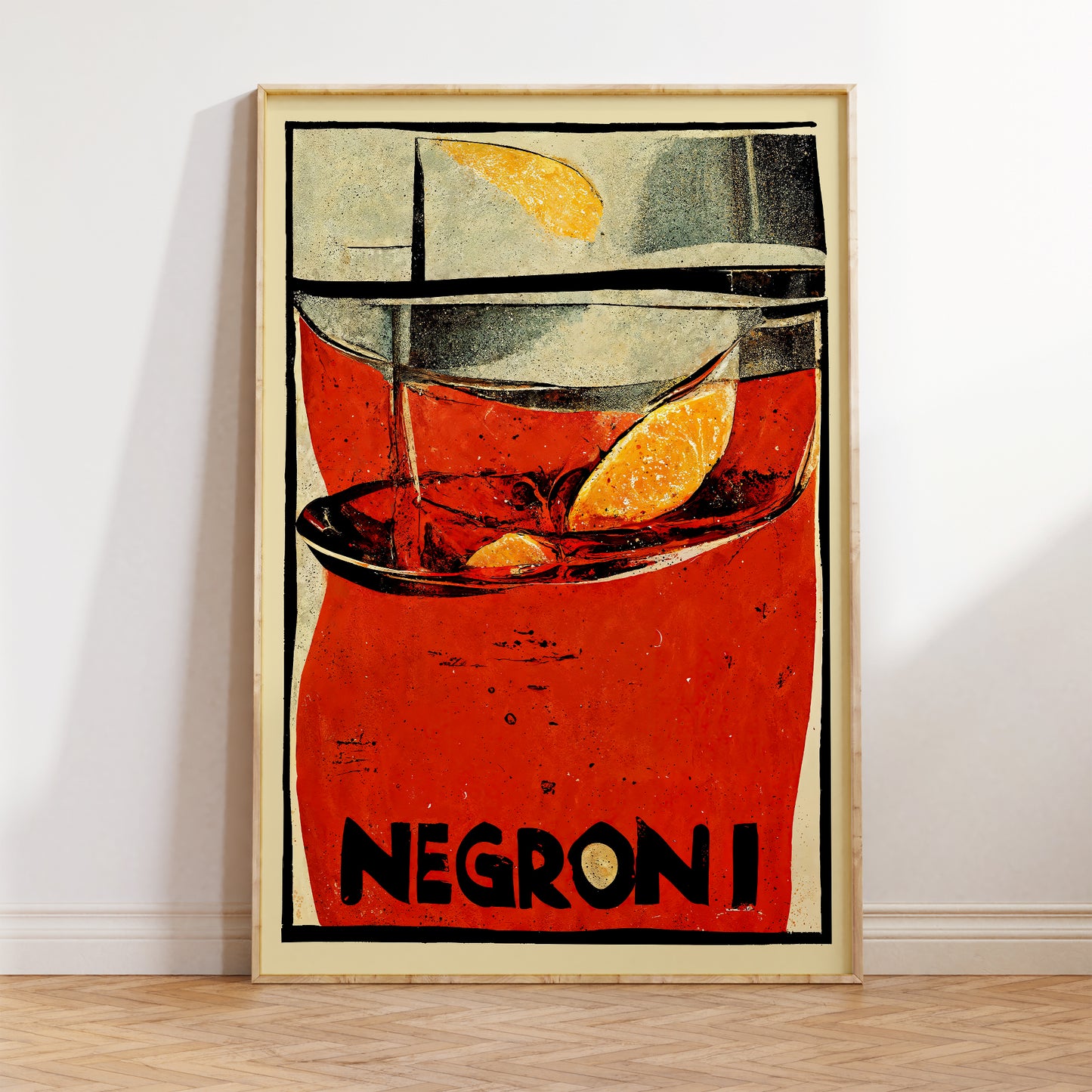 Poster Negroni Mid-Century Modern