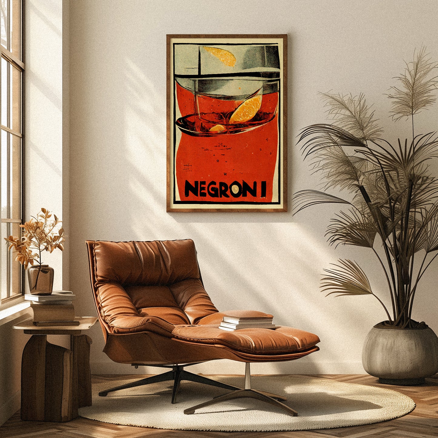 Poster Negroni Mid-Century Modern