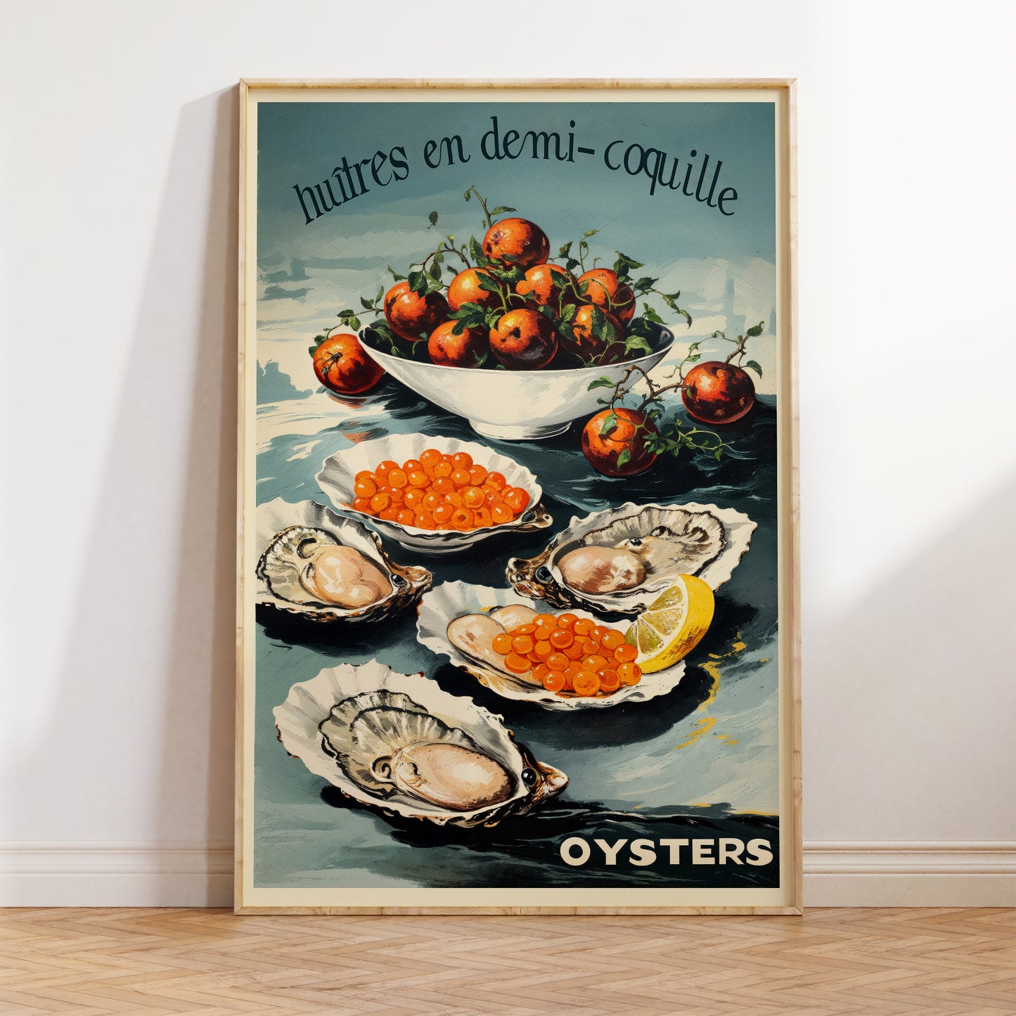Oysters on the Half Shell Poster