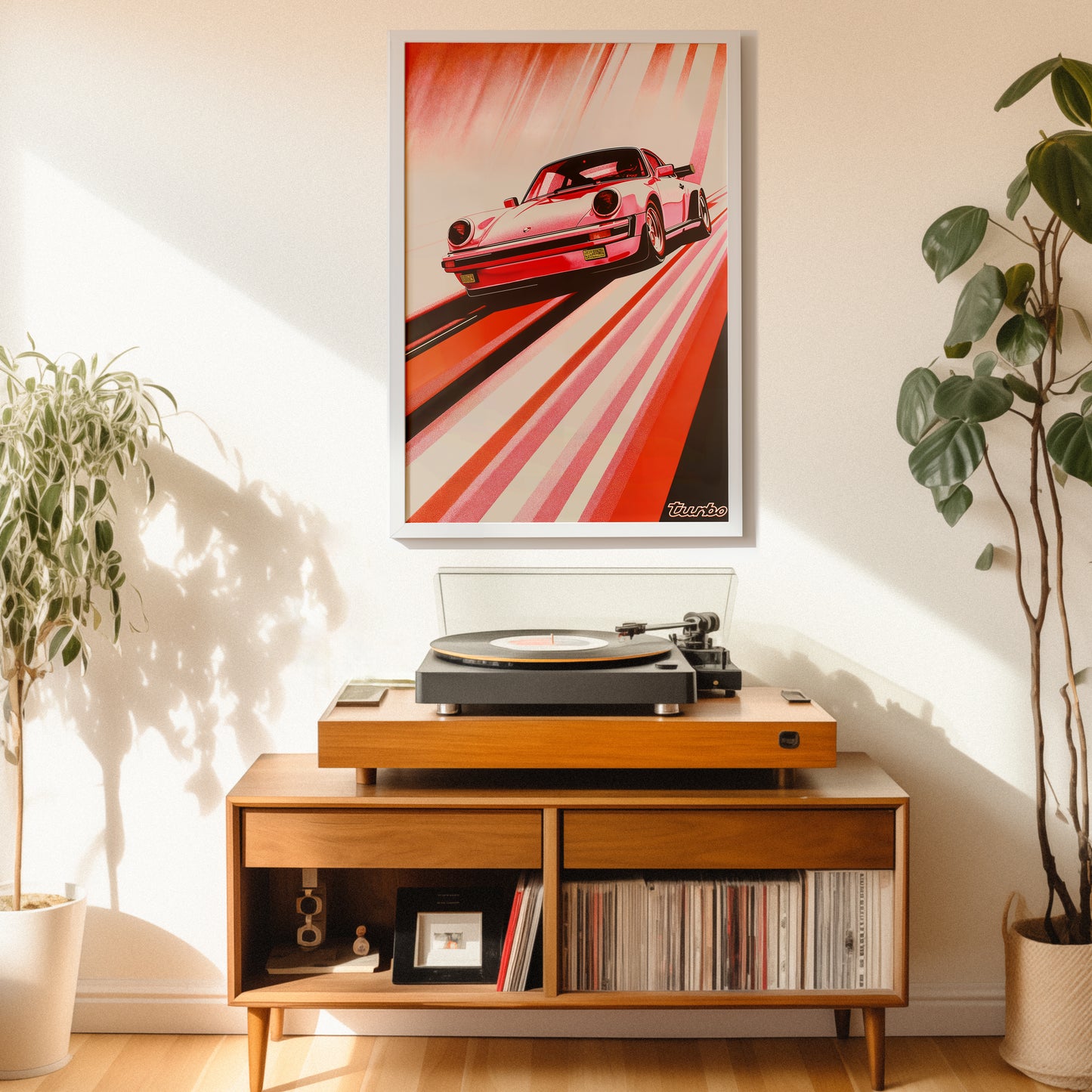 Retro Porsche 911 Turbo Poster