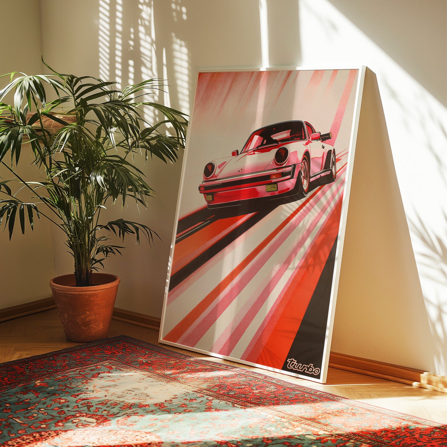 Retro Porsche 911 Turbo Poster