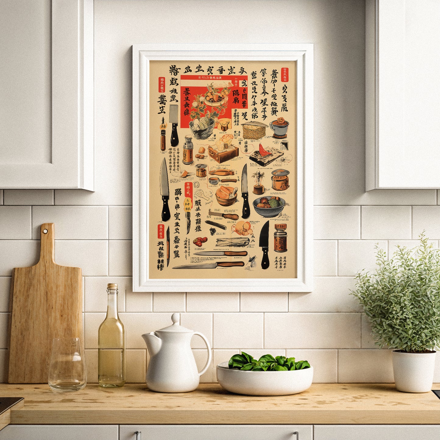 Japanese Kitchen Utensils Poster