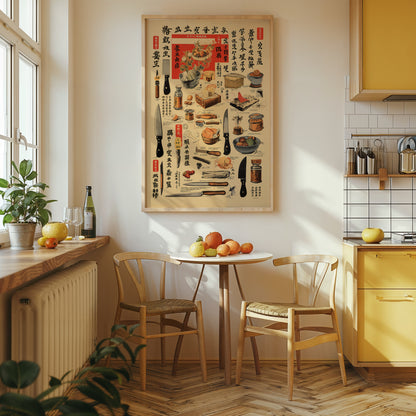 Japanese Kitchen Utensils Poster
