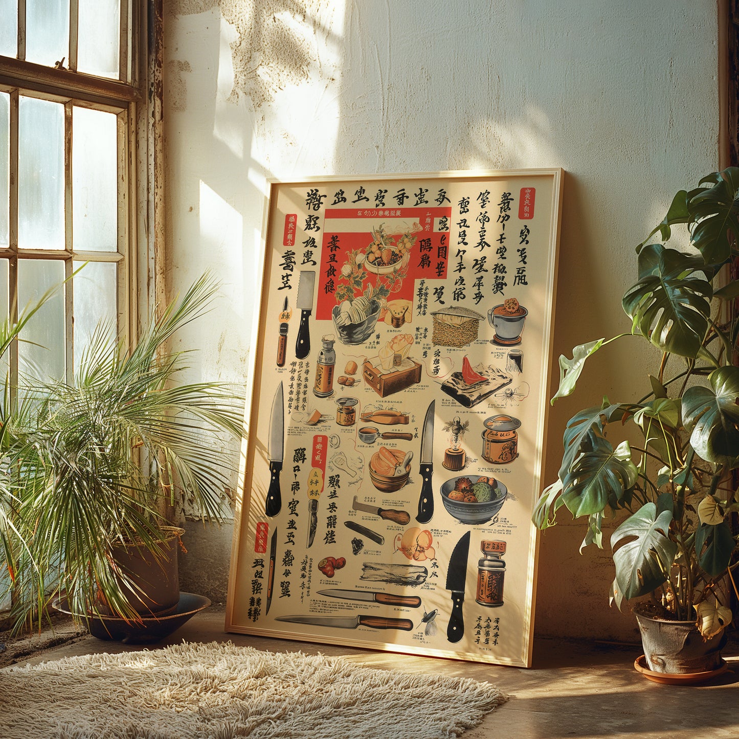 Japanese Kitchen Utensils Poster