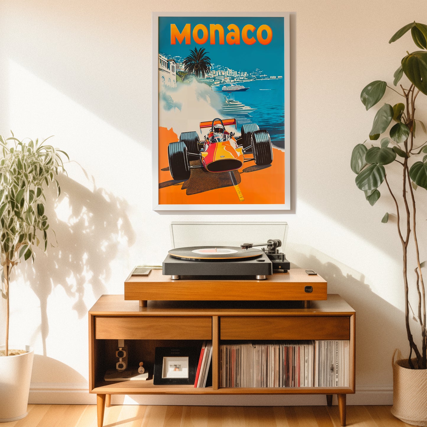 Retro Monaco Grand Prix Poster