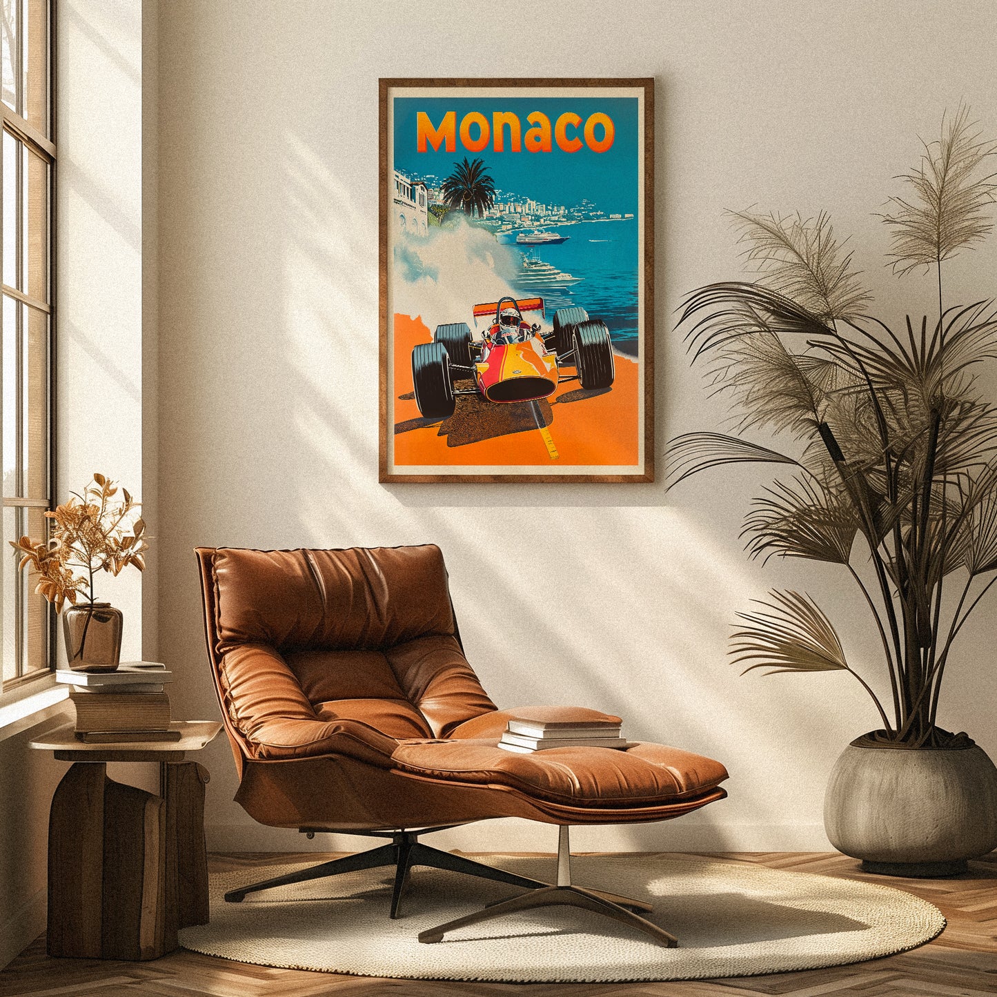 Retro Monaco Grand Prix Poster