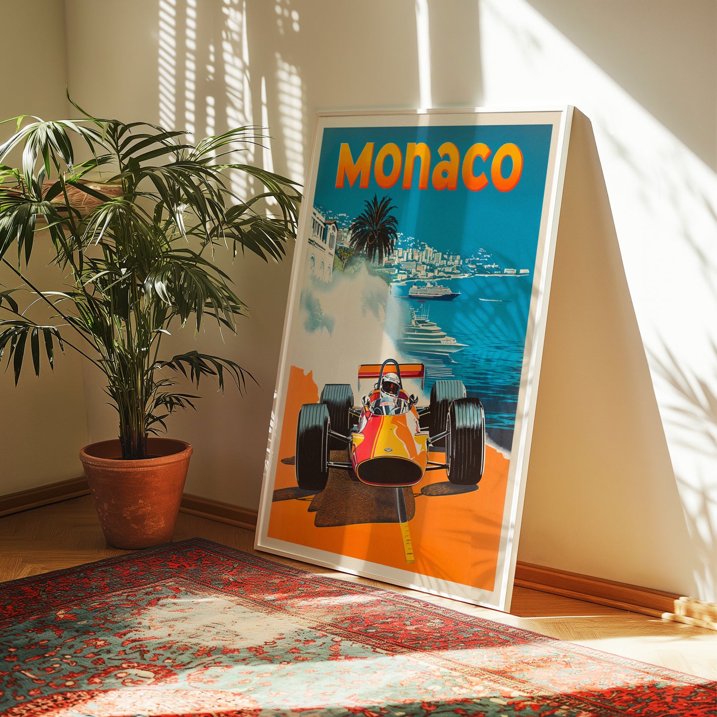 Retro Monaco Grand Prix Poster
