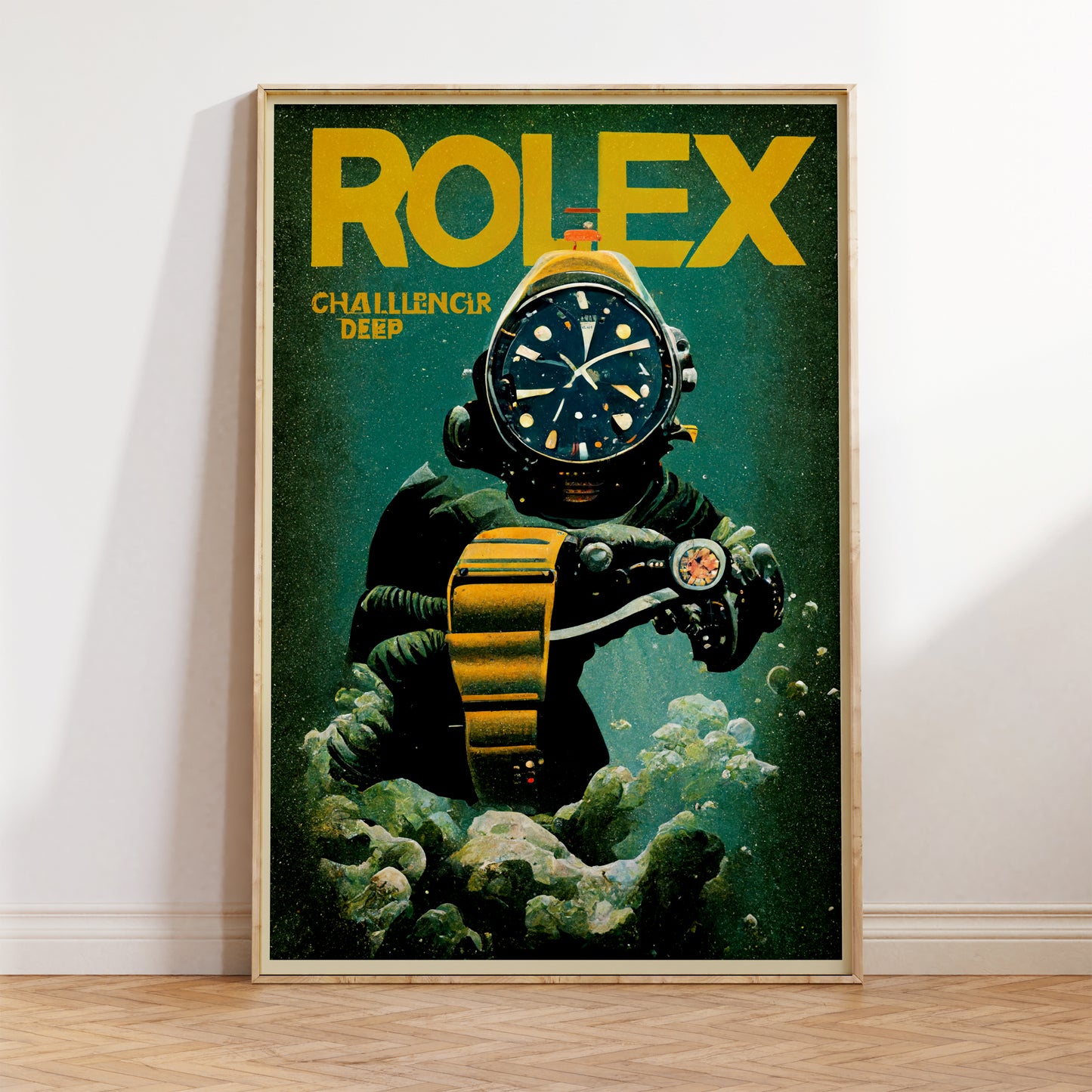Vintage Rolex Submariner Ad Inspired Poster