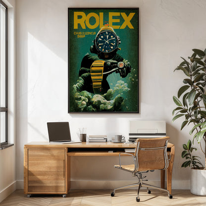 Vintage Rolex Submariner Ad Inspired Poster