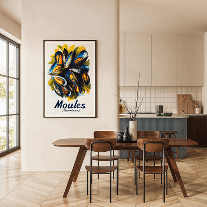 Moules Marinieres - Mussels Poster