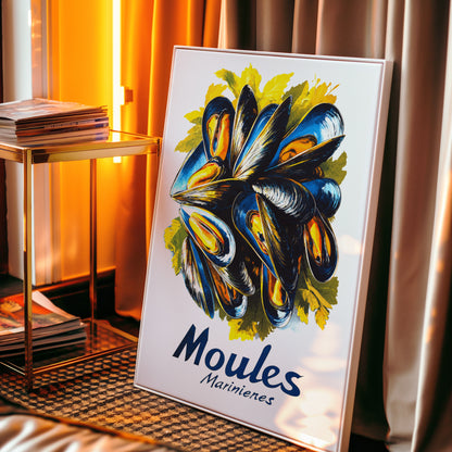Moules Marinieres - Mussels Poster