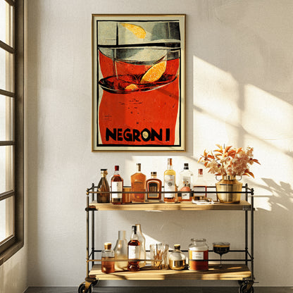 Poster Negroni Mid-Century Modern