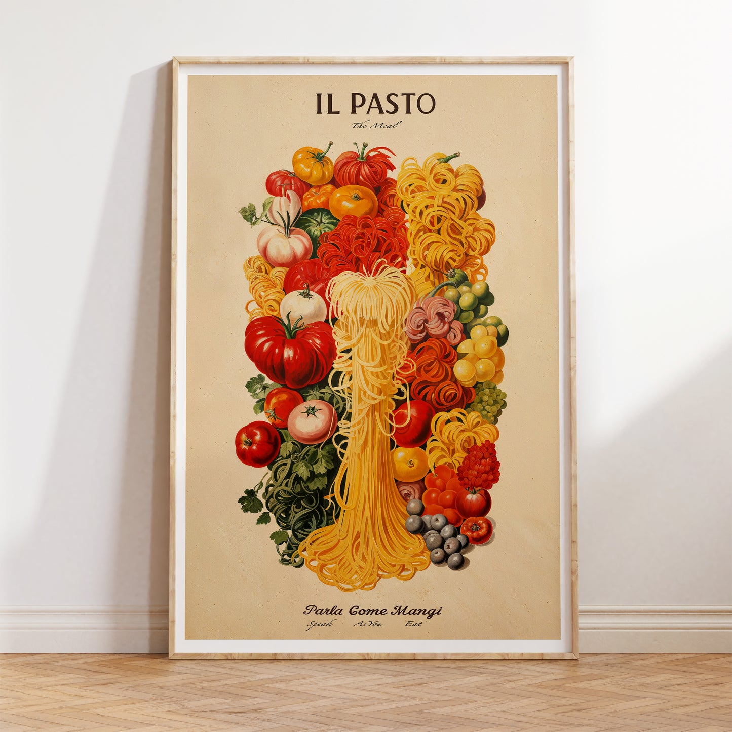 Il Pasto "The Meal" Pasta Poster