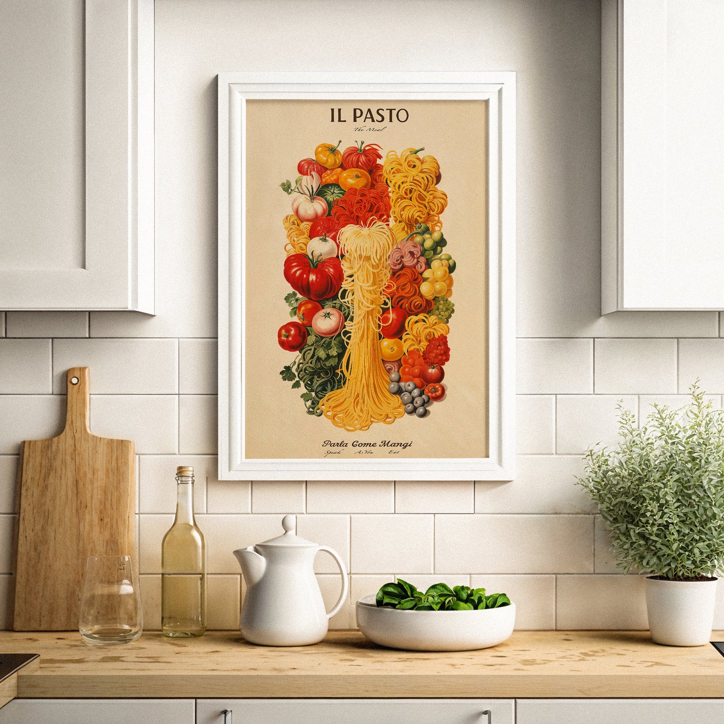 Il Pasto "The Meal" Pasta Poster