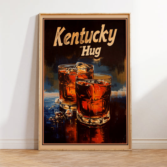 Kentucky Hug - Bourbon Poster