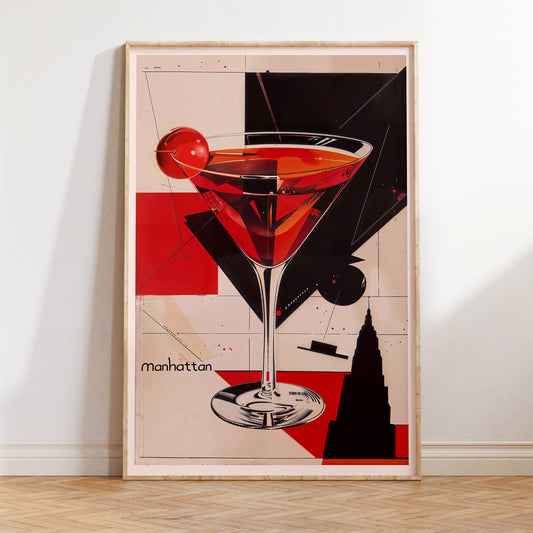 Manhattan Cocktail Poster