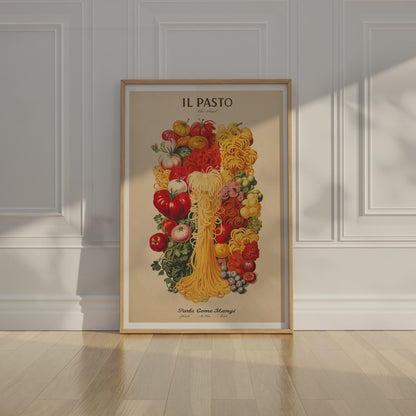 Il Pasto "The Meal" Pasta Poster
