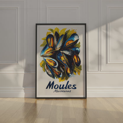 Moules Marinieres - Mussels Poster